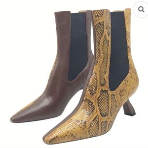 Sam Edelman Sammie Brown Leather Pointed Toe Bootie